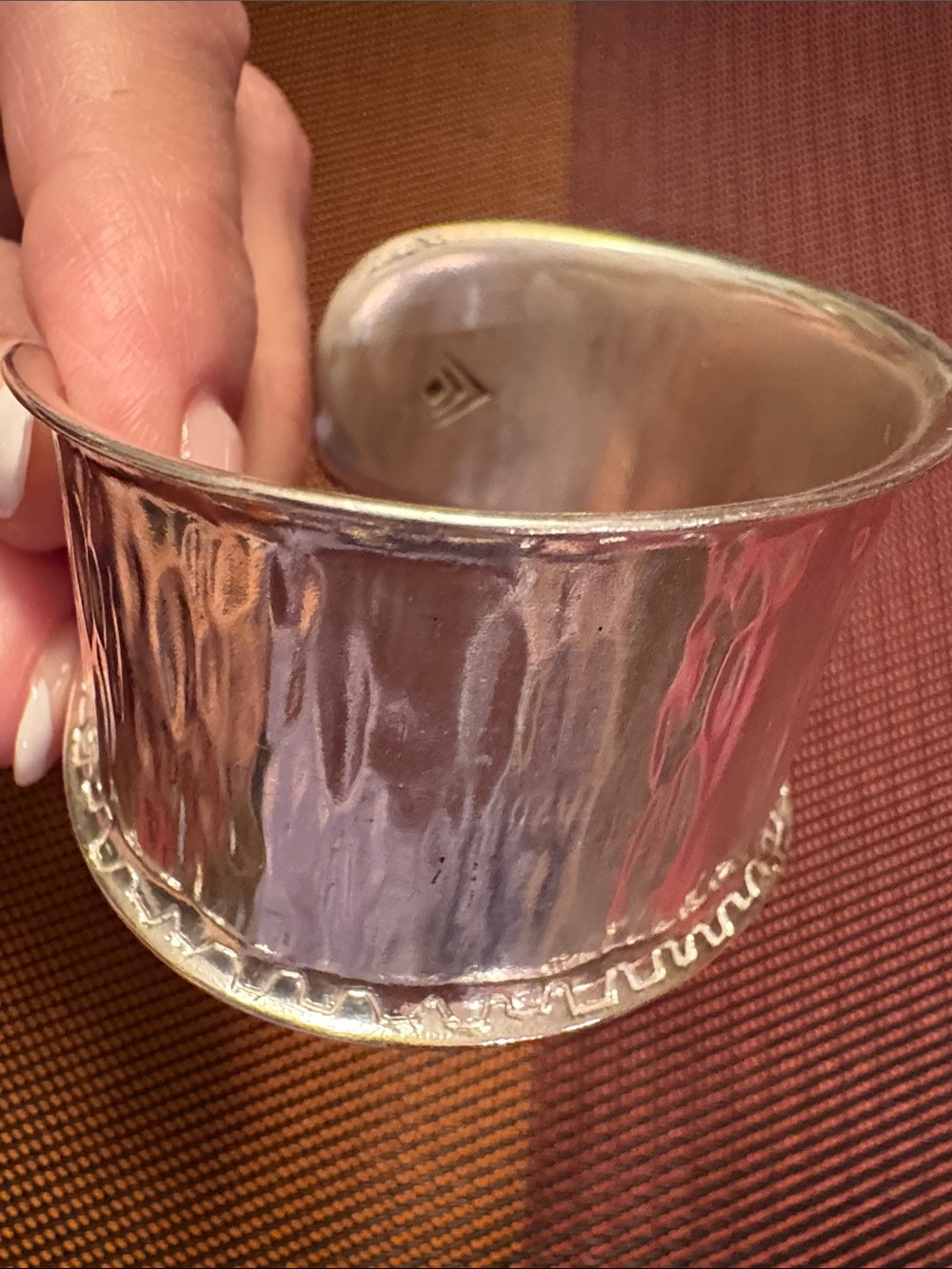 Silpada Hammered Sterling Silver Cuff - Picture 2 of 5